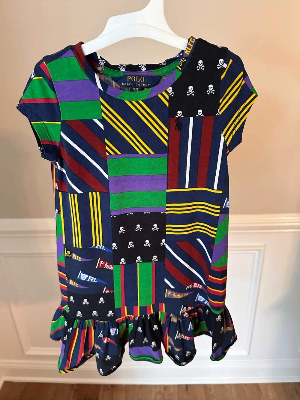 Polo Ralph Lauren Pennant Patchwork Dress size 3T